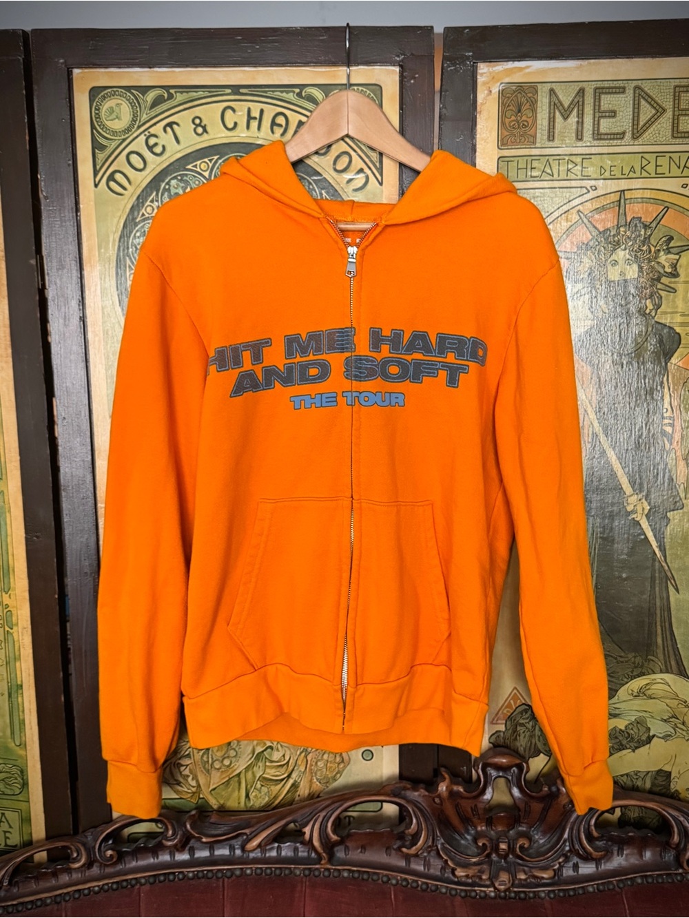 NEW! - Billie Eilish Hit me Hard and Soft Exclusive Orange Zip-up Tour Jacket